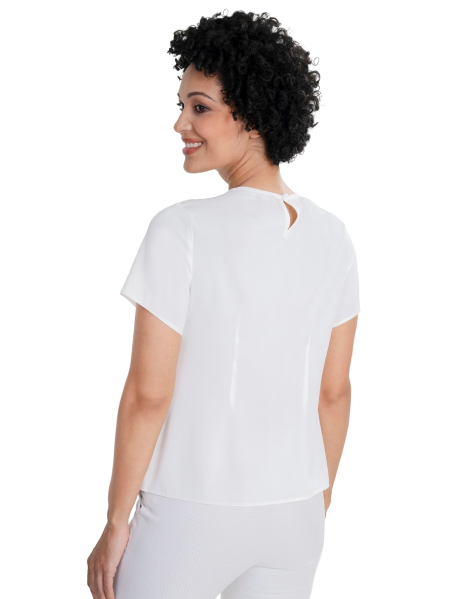 Blusa manga corta para mujer 4