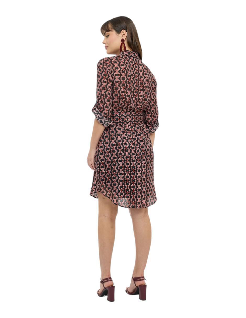Vestido arriba rodilla casual chain para mujer
