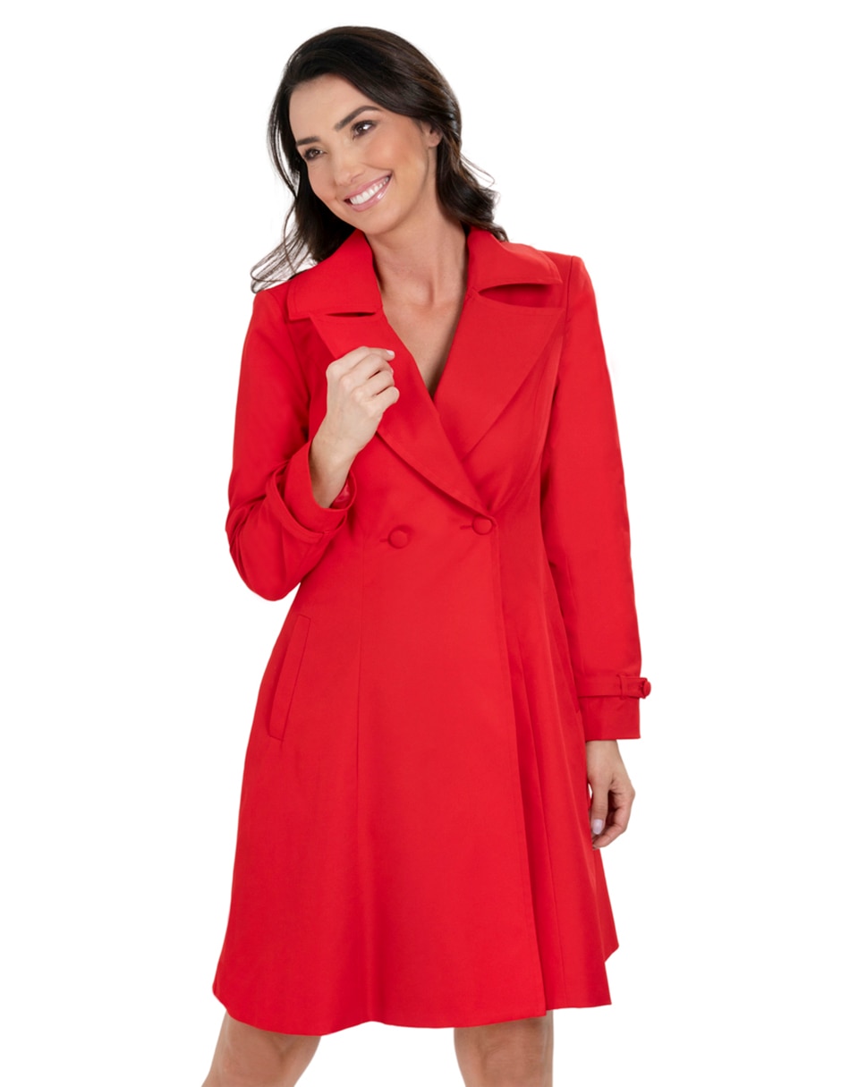 Gabardina resistente al agua para mujer