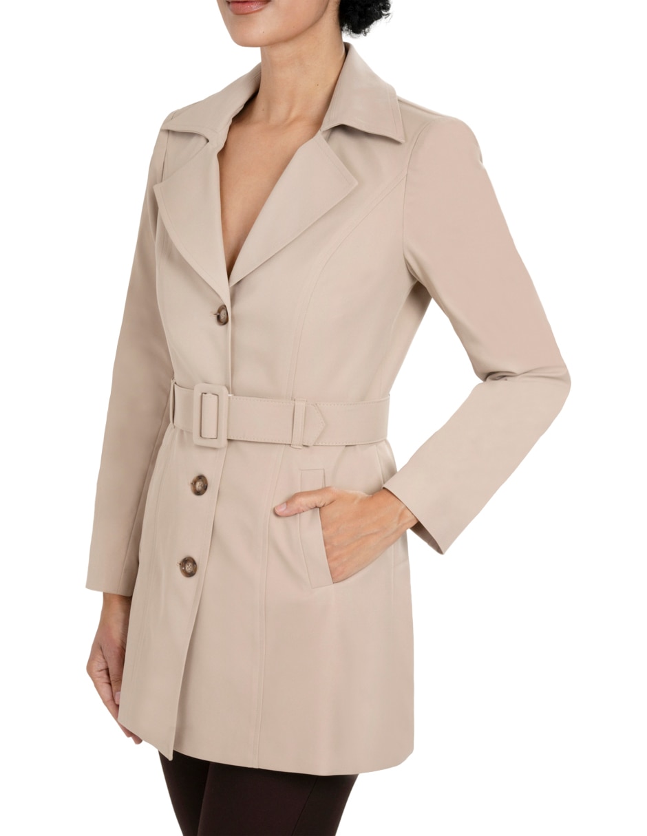 "gabardina" resistente al agua con bolsillos "para mujer" 3