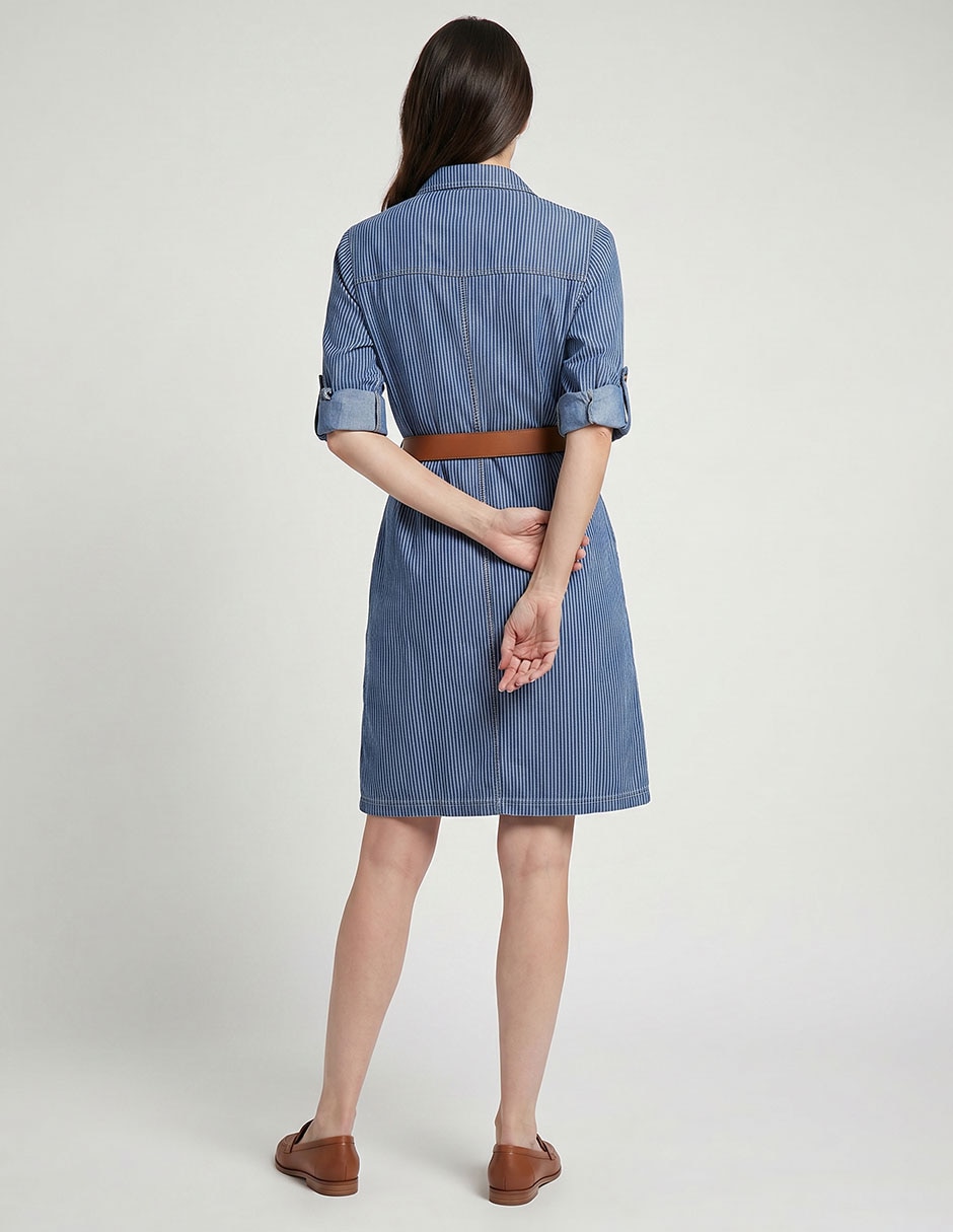Vestido a la rodilla casual para mujer 2