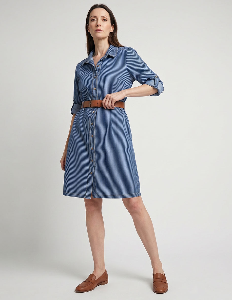 Vestido a la rodilla casual para mujer Vestido a la rodilla casual para mujer