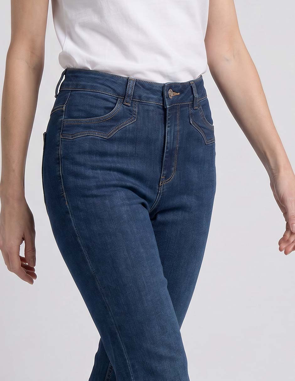 Jeans boot corte cintura para mujer 3