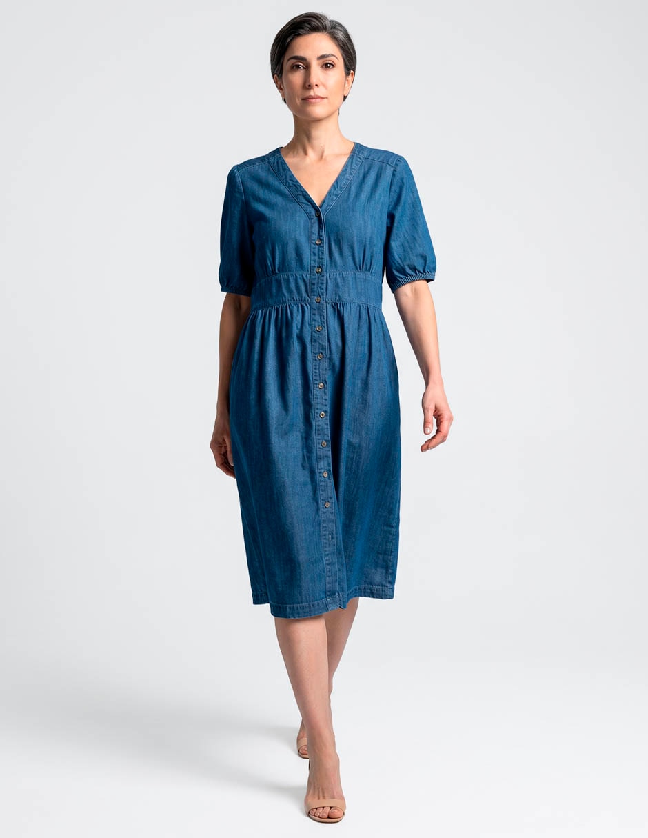 Vestido midi casual para mujer Vestido midi casual para mujer