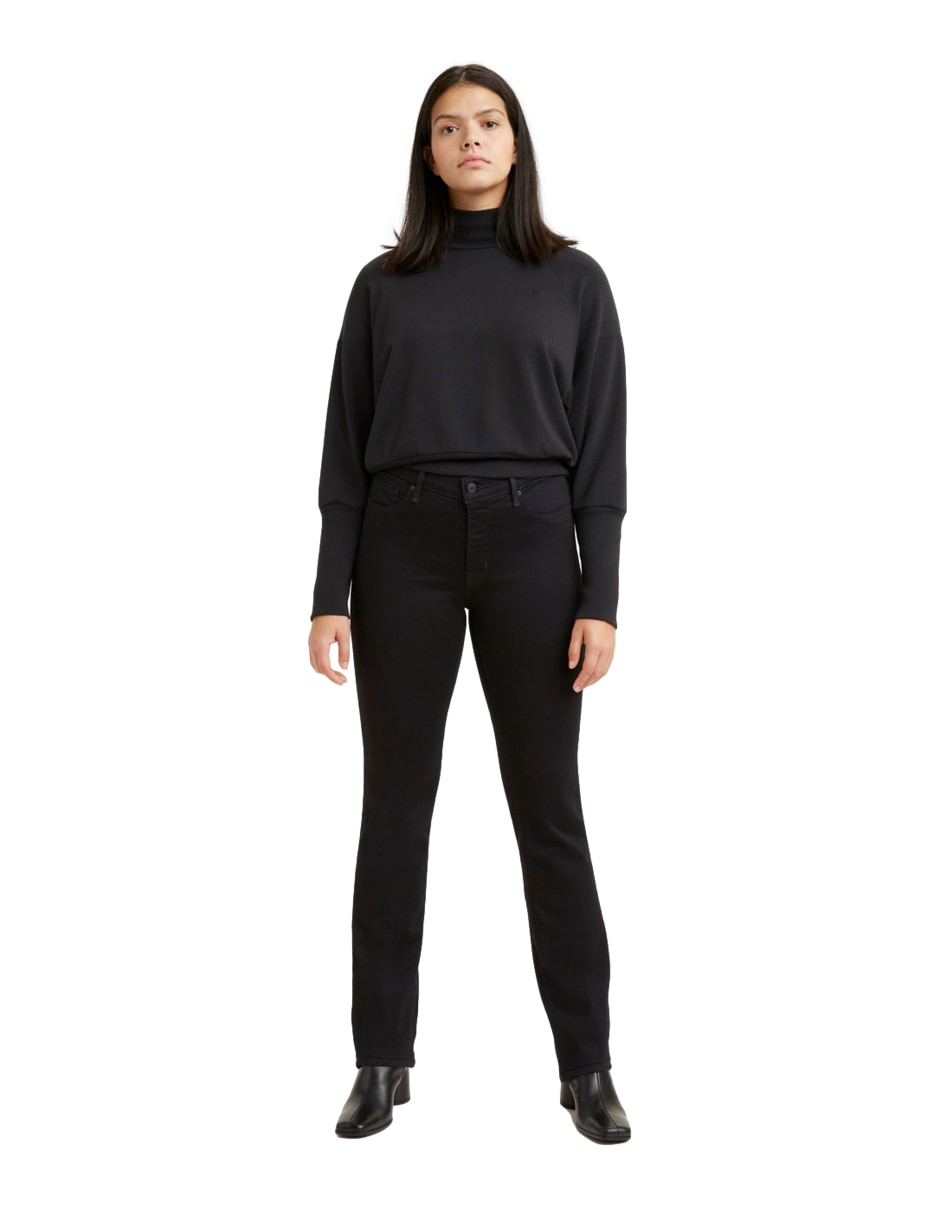Jeans regular straight cintura 314 para mujer 4