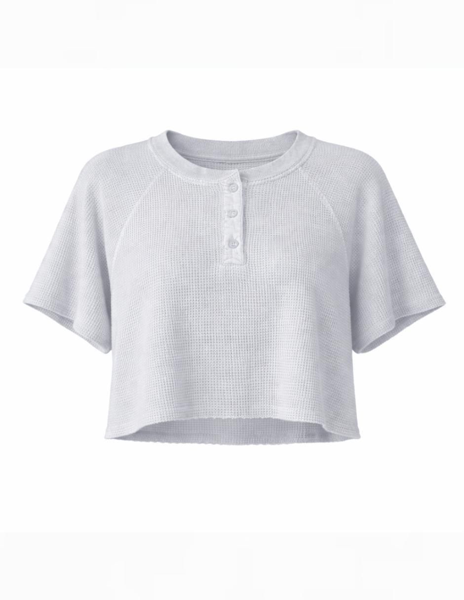Playera manga corta cuello redondo mujer 2