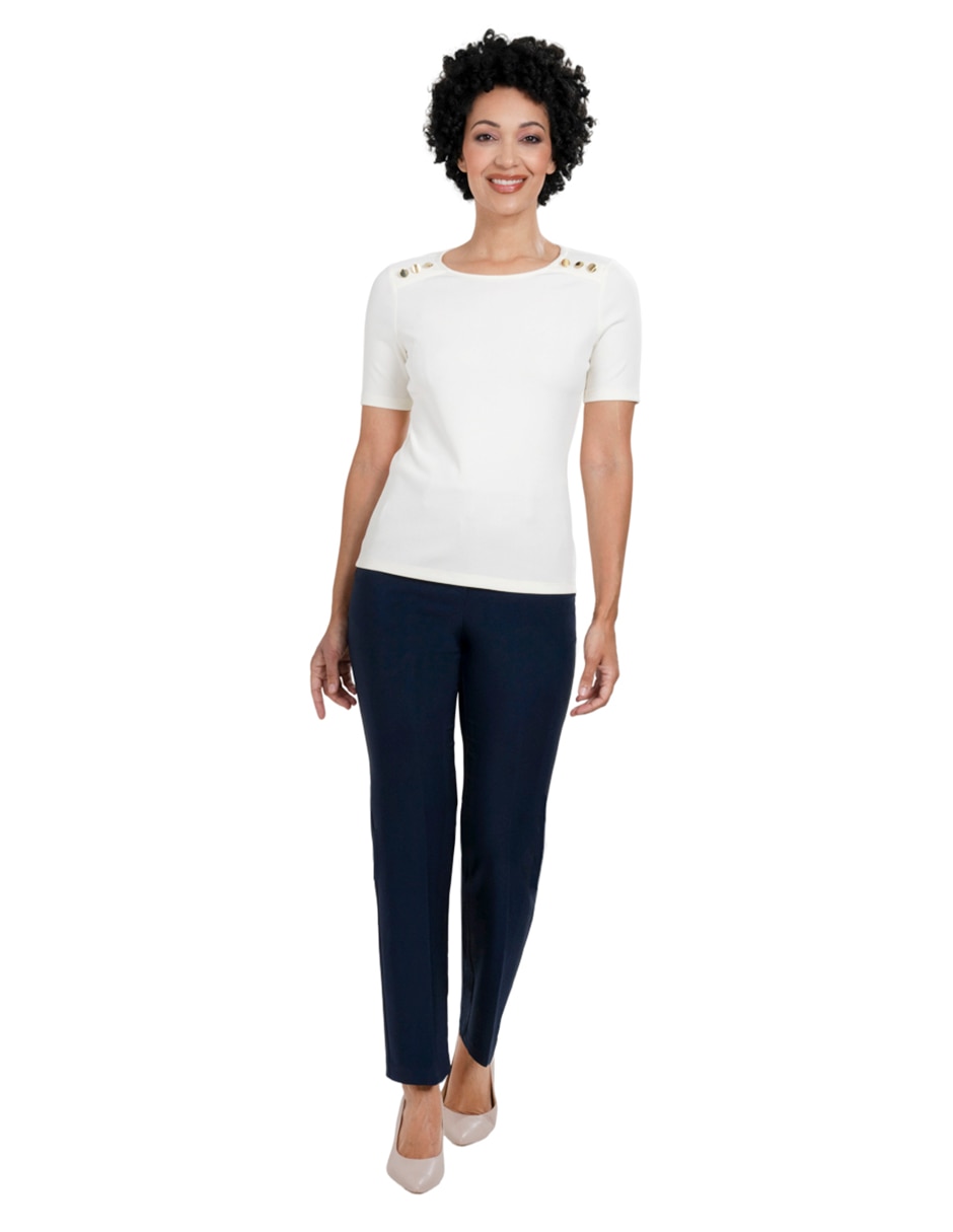 Blusa sin familia "manga" corta "para mujer" 2