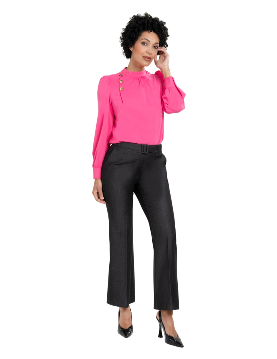 Pantalón regular regular para mujer 2