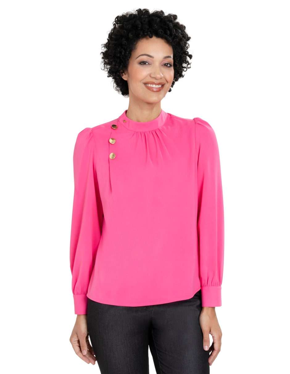 Blusa manga larga para mujer