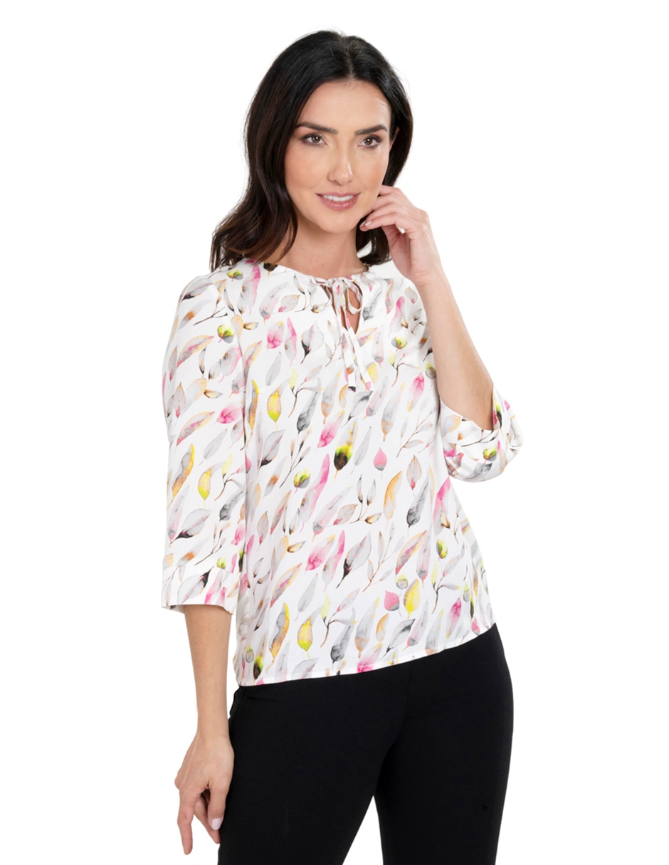 Blusa manga 3/4 para mujer