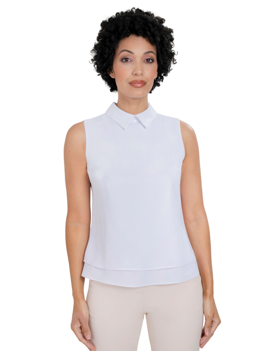 Blusa sin manga para mujer