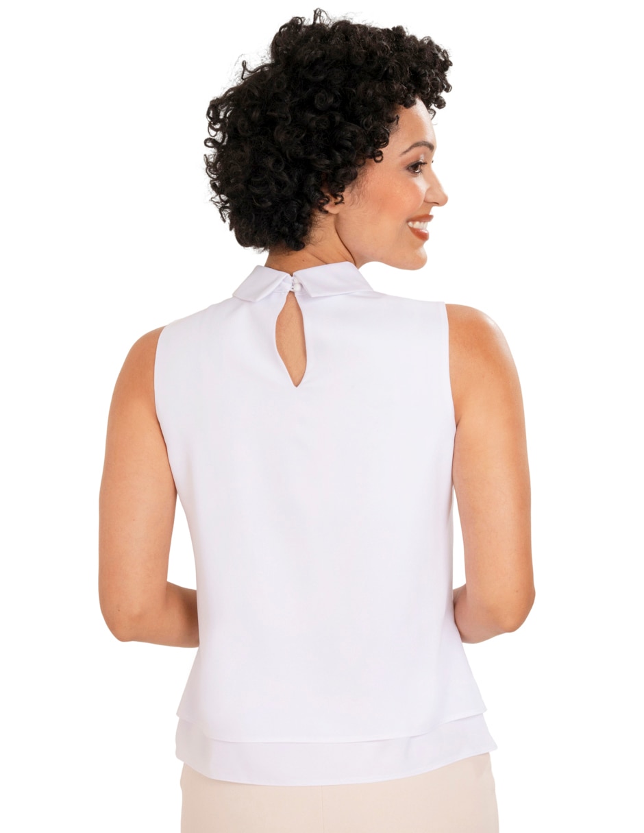 Blusa sin manga para mujer 4