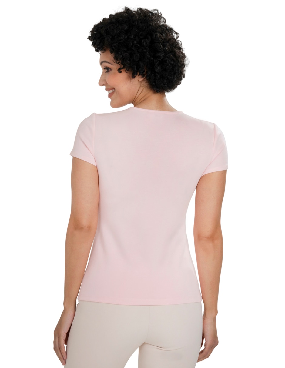 Blusa manga corta para mujer 3