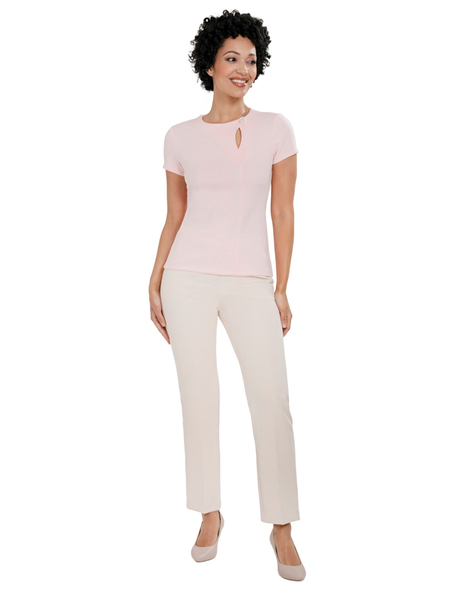 Blusa manga corta para mujer 4