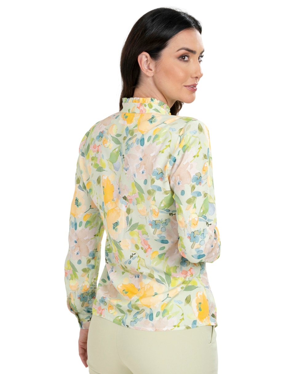 Blusa manga larga para mujer 4