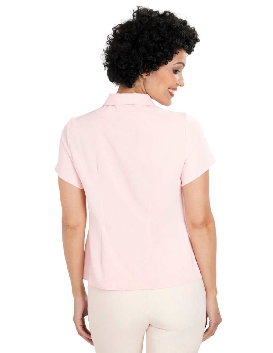 Blusa manga corta para mujer 4
