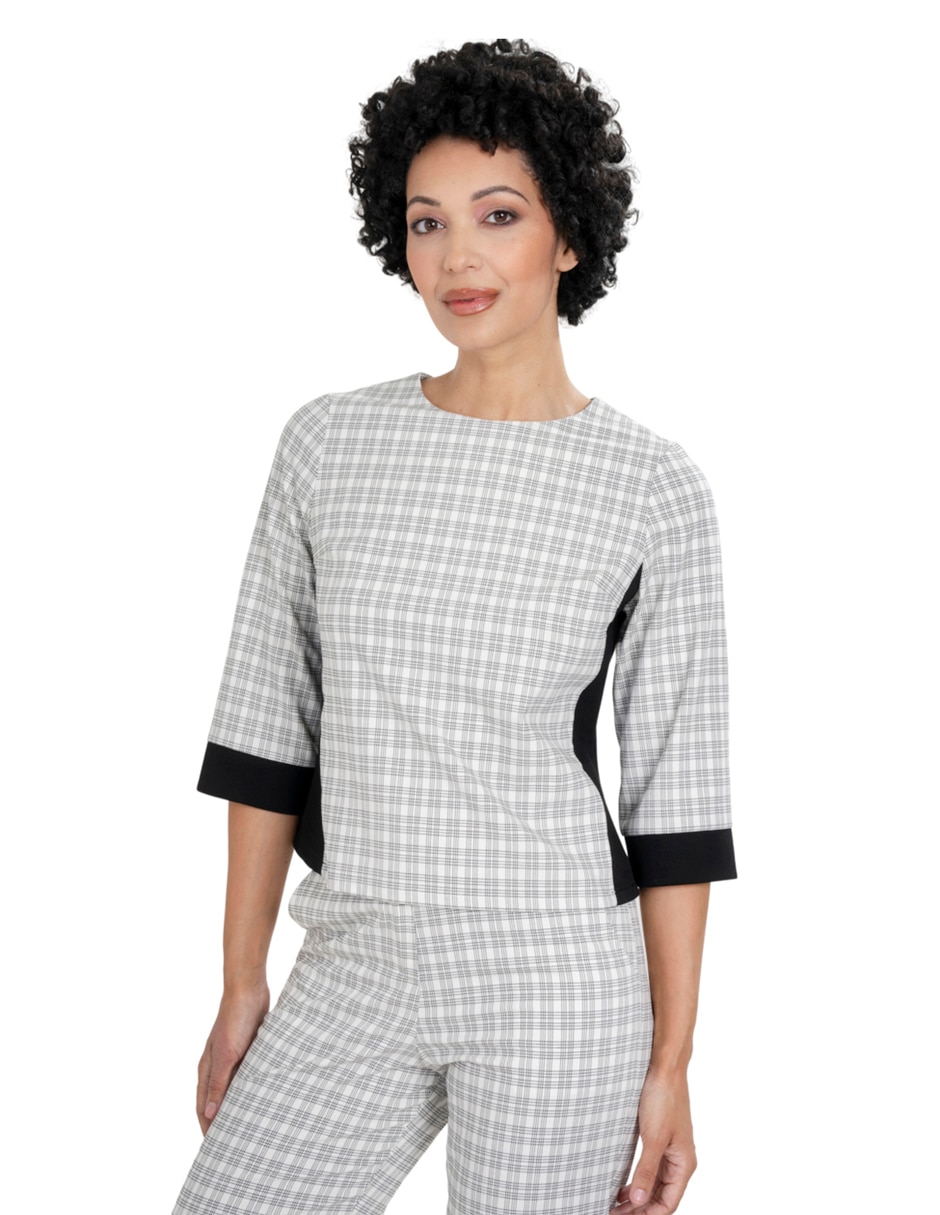 Blusa sin familia 'manga' 3/4 'para mujer' Blusa sin familia 'manga' 3/4 'para mujer'
