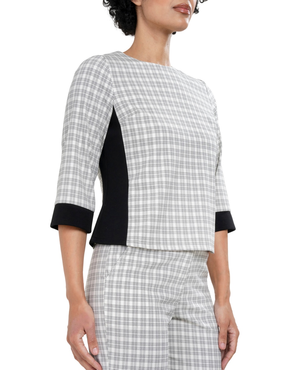 Blusa sin familia "manga" 3/4 "para mujer" 3