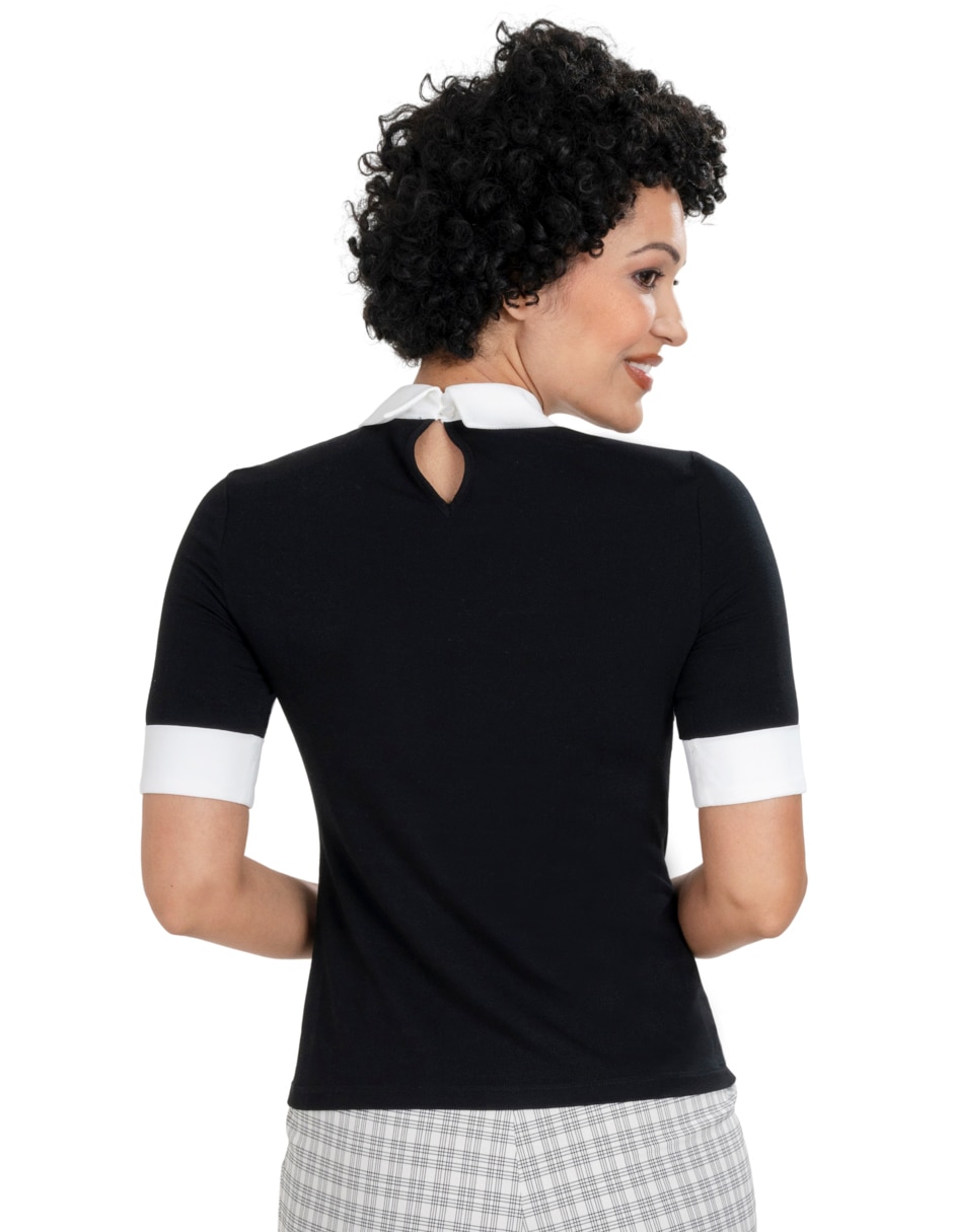 Blusa manga corta para mujer 3