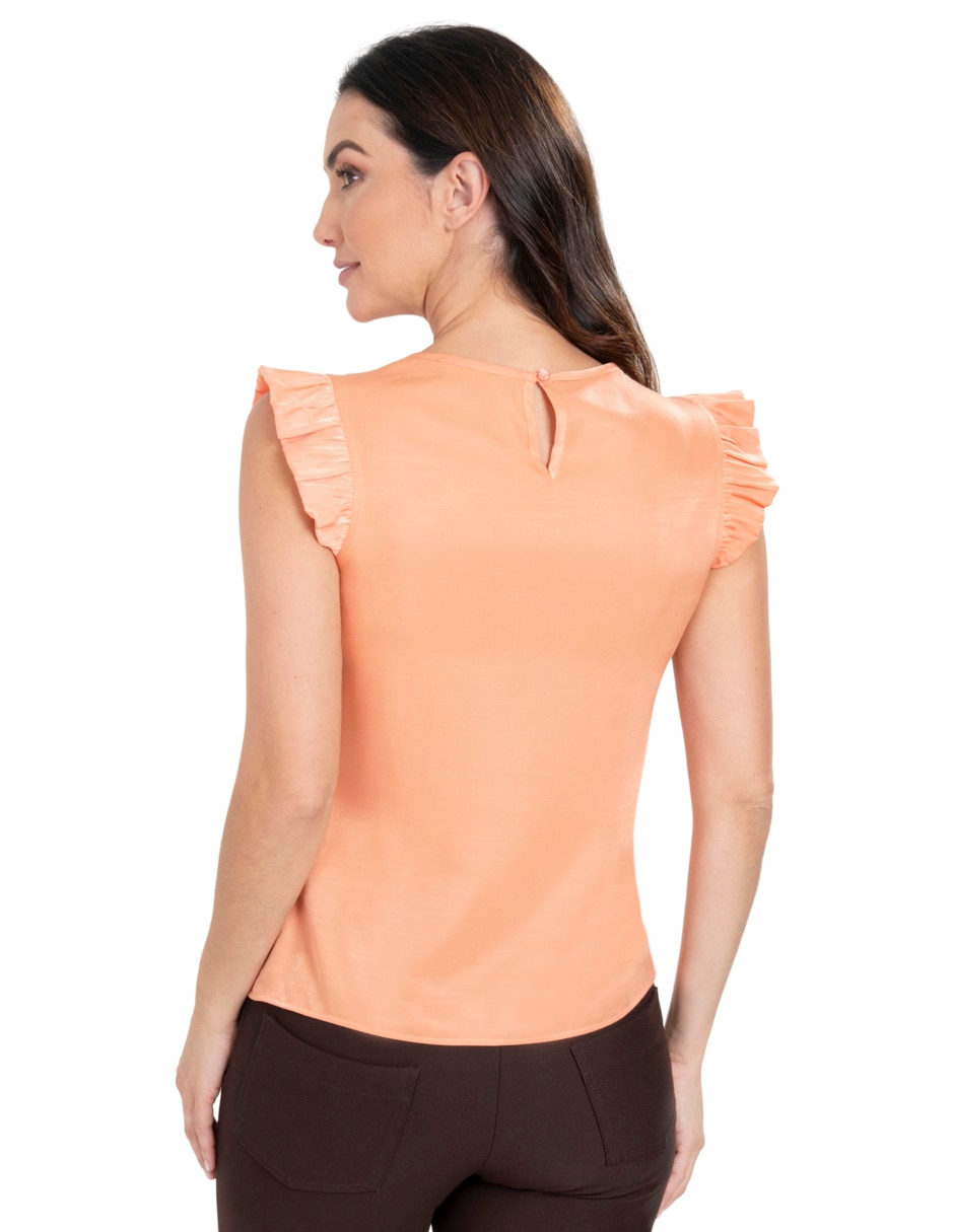 Blusa manga corta para mujer 4