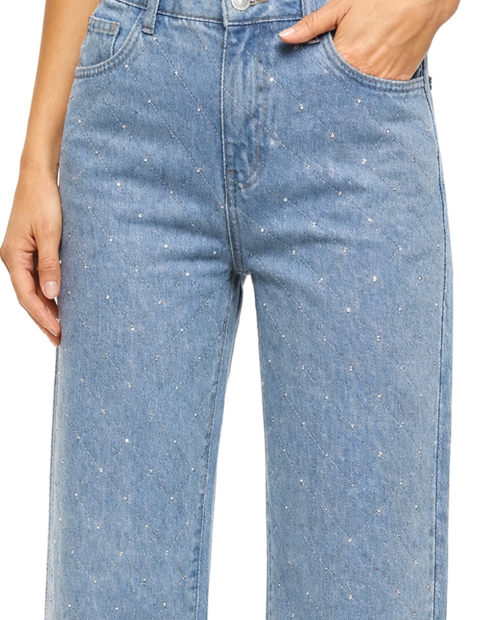 Jeans regular boot cintura denim para mujer 3
