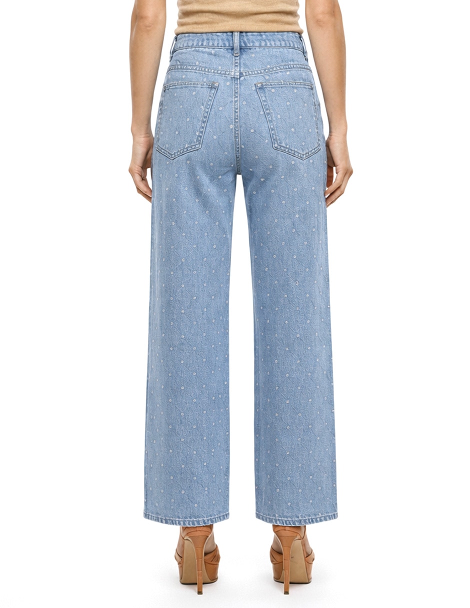 Jeans regular boot cintura denim para mujer 5