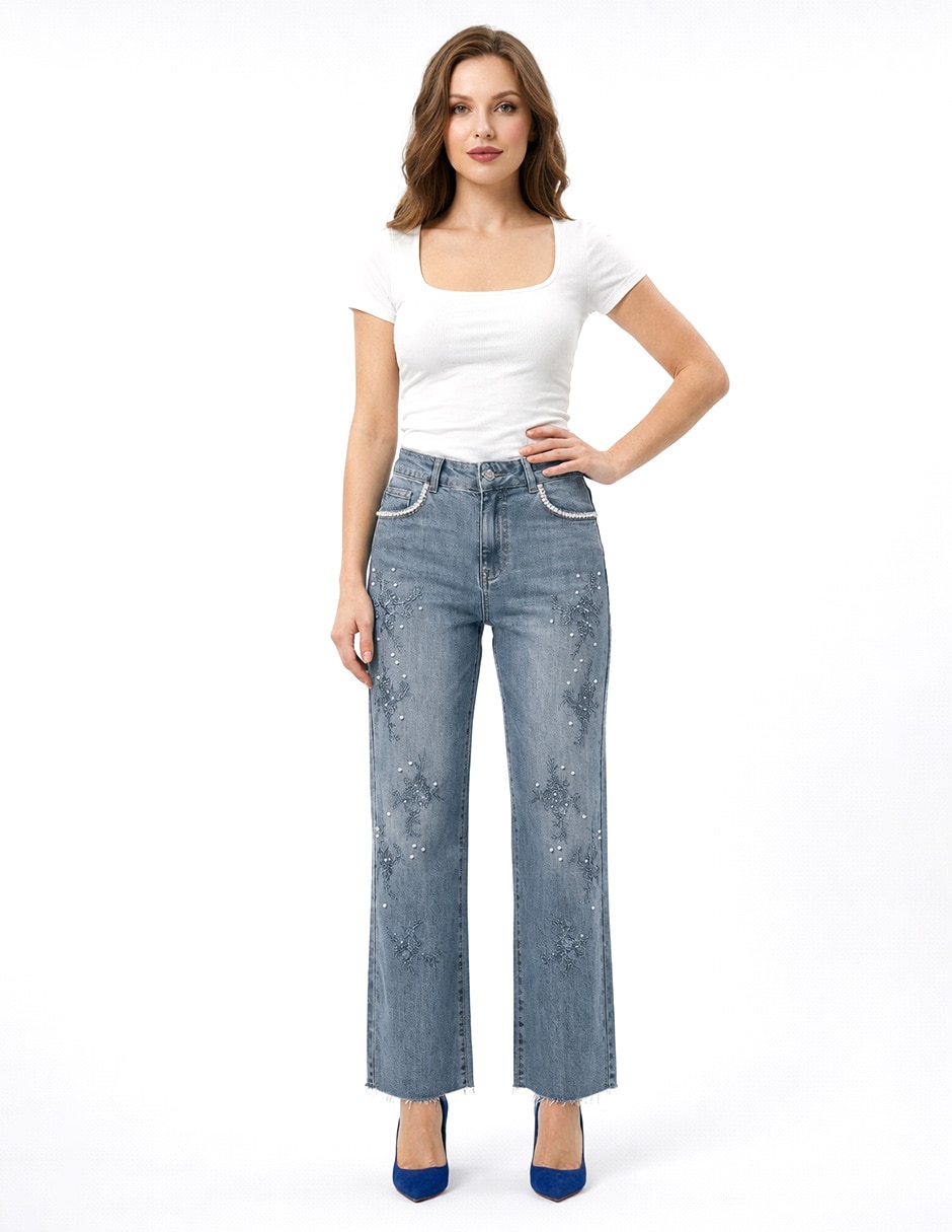 "jeans/jegging/jeans jogger" regular amplio cintura 226919 226916 "para mujer" 2