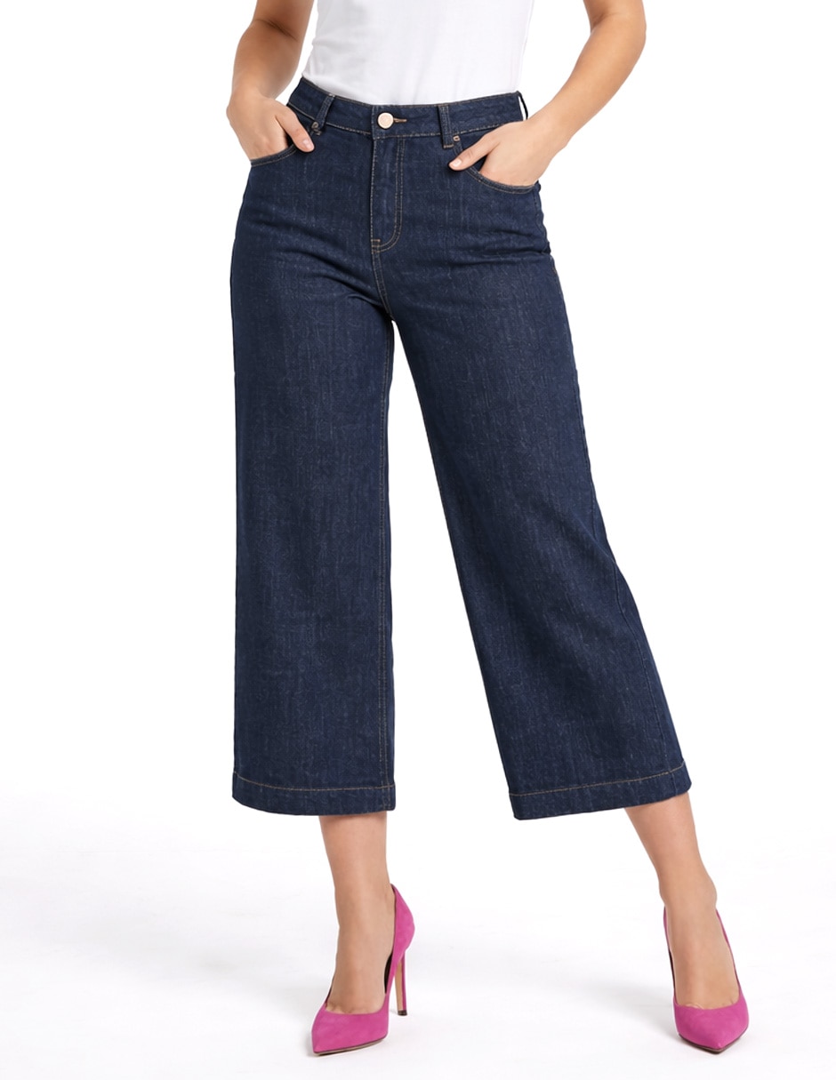 'jeans/jegging/jeans jogger' regular bota cintura 226962 denim 'para mujer'