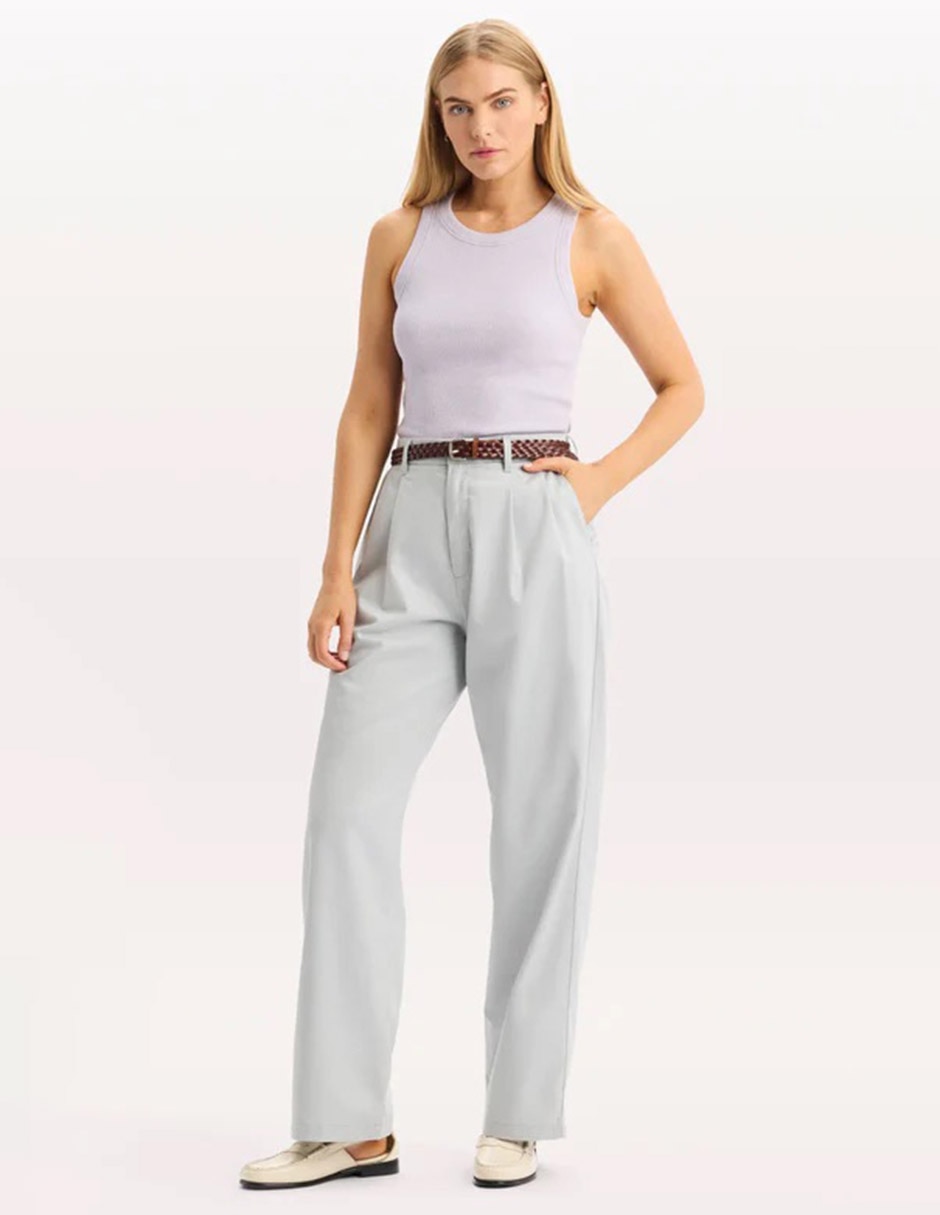 Playera sin manga Dockers cuello redondo para mujer