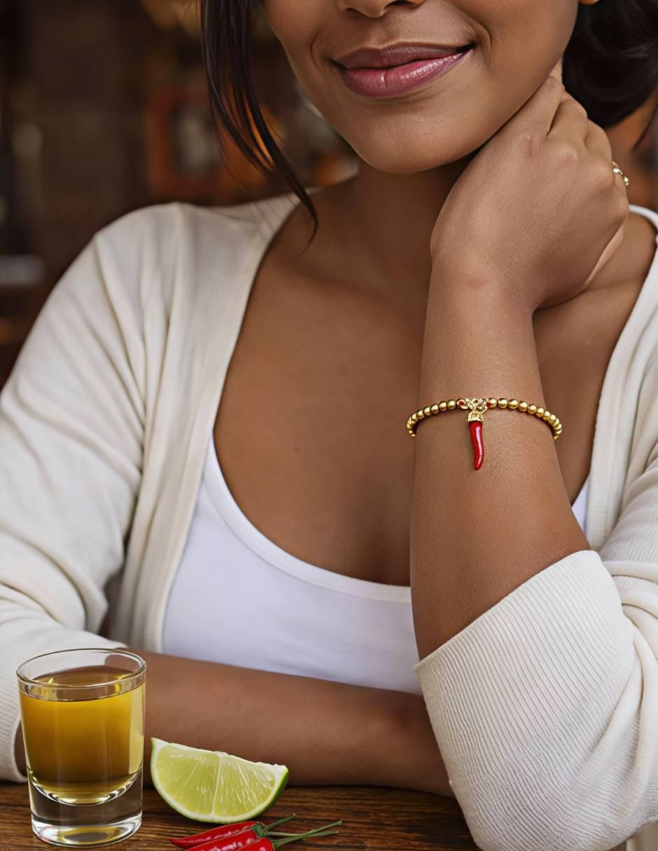 Pulsera de baño de oro 18 K 7