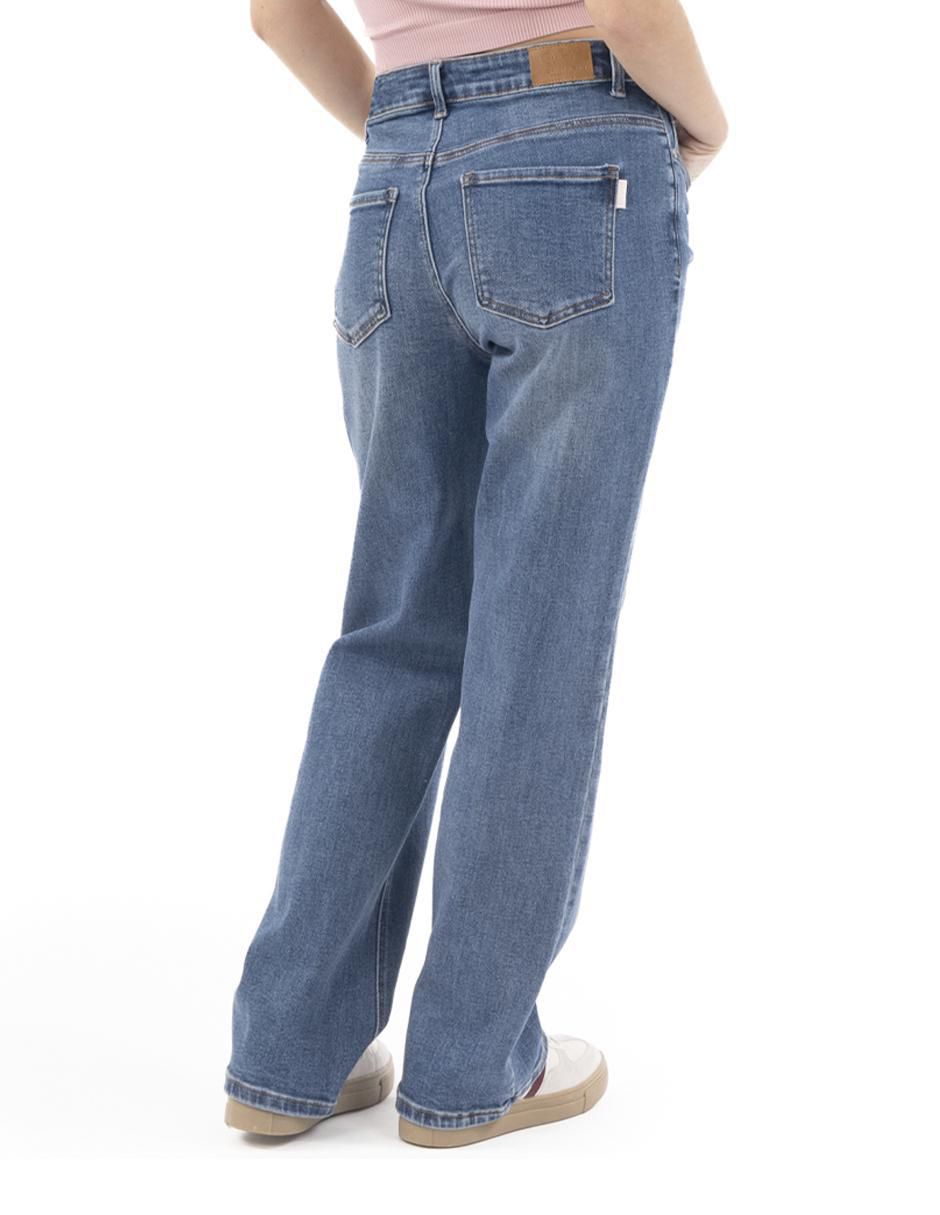 Jeans wide leg qd211355 para mujer 3
