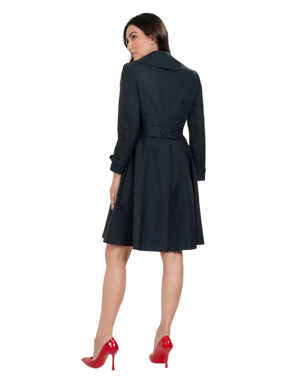 "gabardina" resistente al agua sin diseño "para mujer" 3
