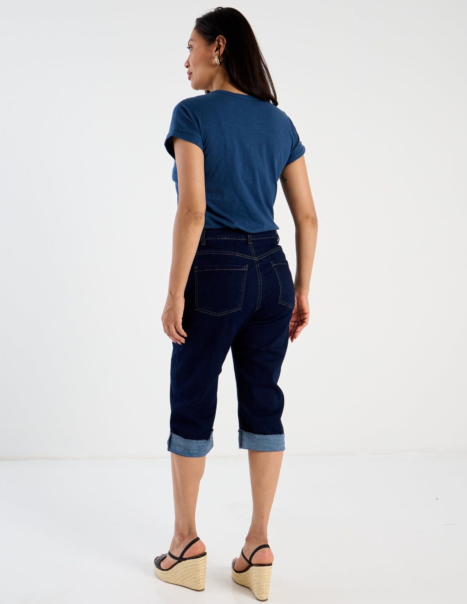 Pantalon capri straight para mujer 2