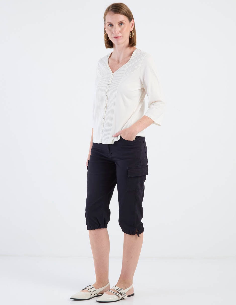 Pantalón cargo recto para mujer 3