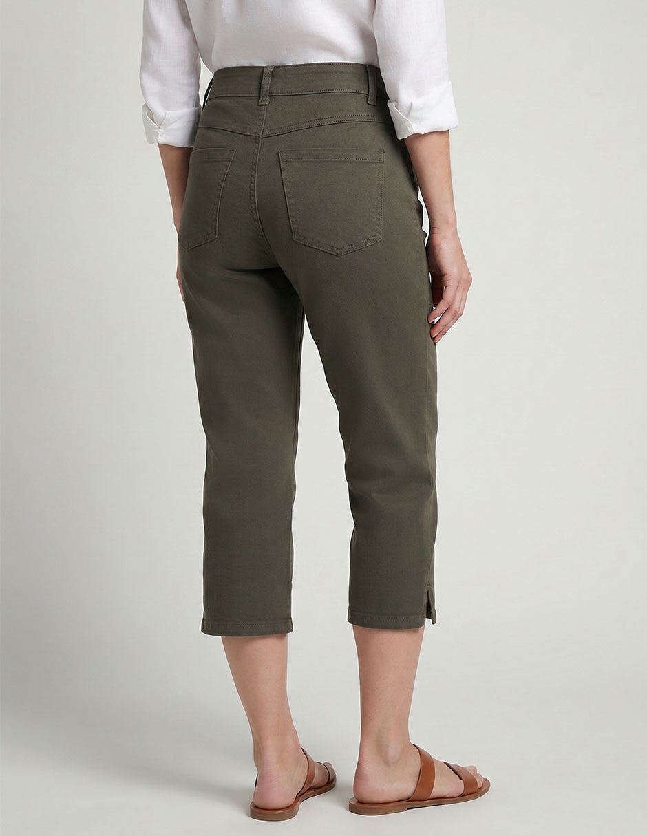 Pantalón capri recto para mujer 2