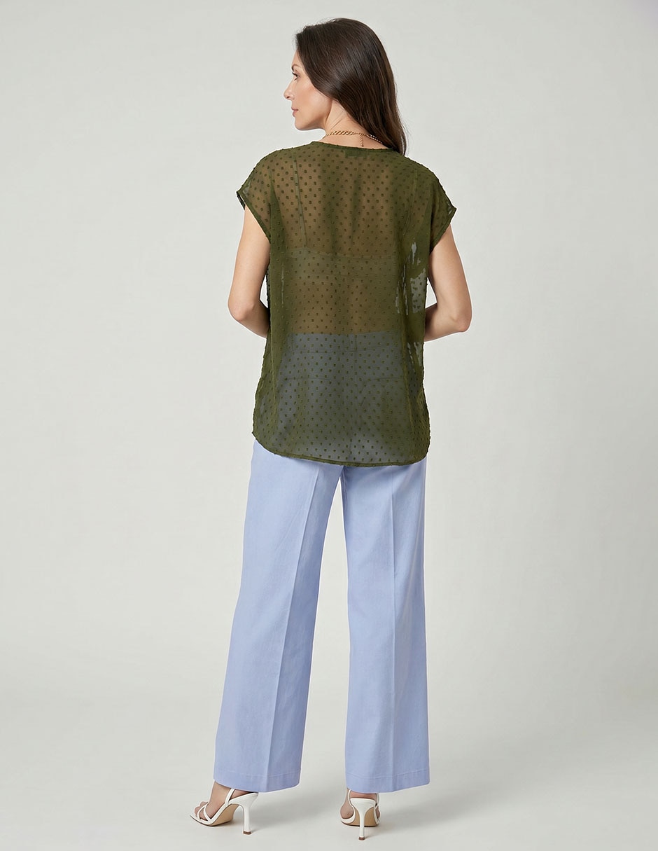 Blusa manga corta para mujer 2