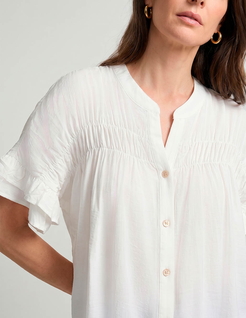 Blusa manga corta para mujer 4
