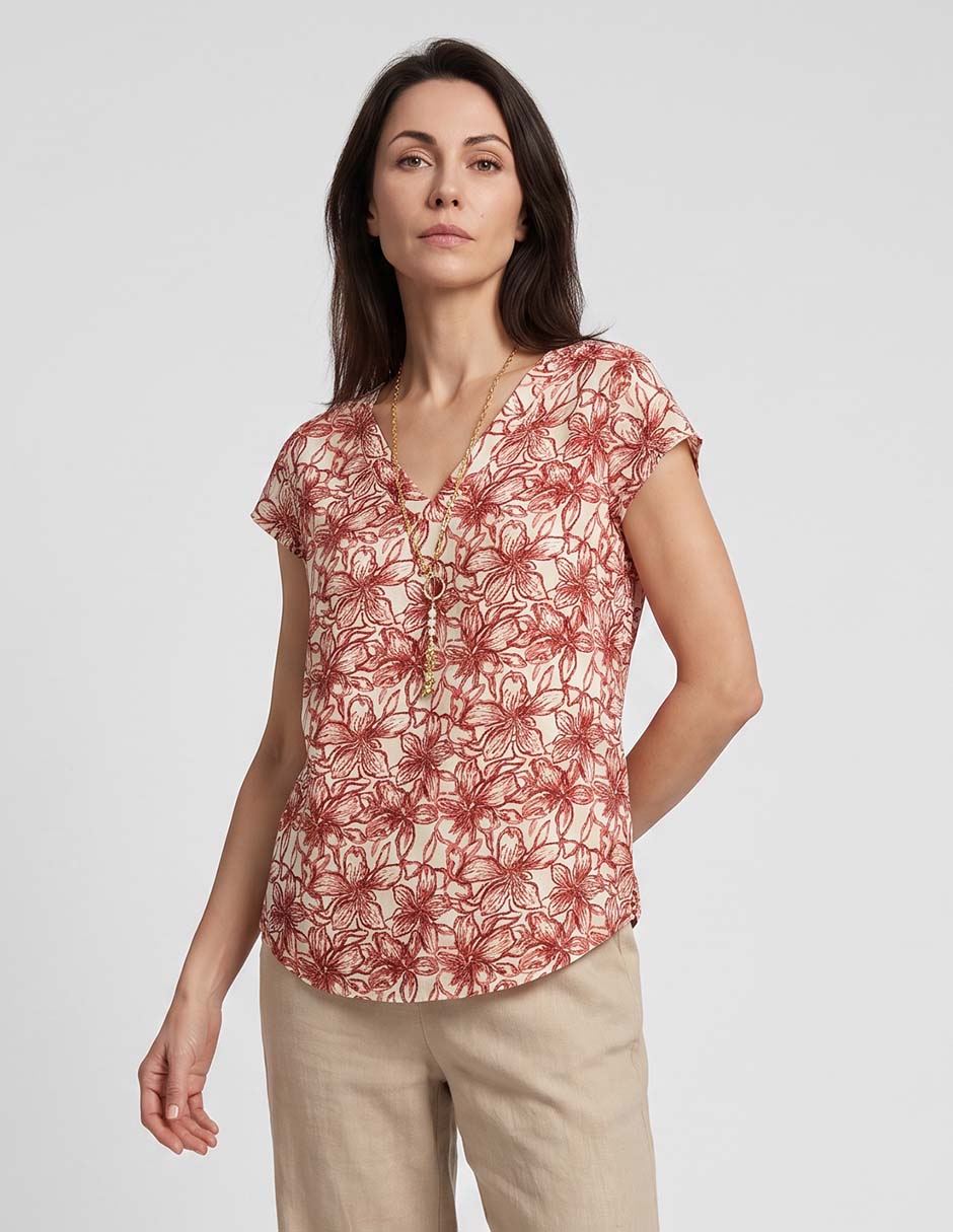 Blusa manga corta para mujer Blusa manga corta para mujer