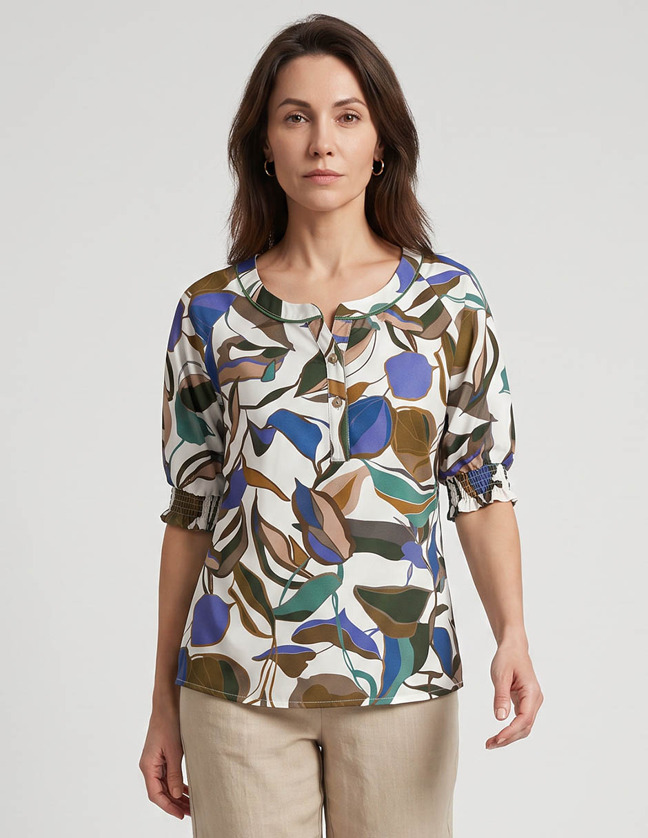 Blusa manga al codo para mujer Blusa manga al codo para mujer