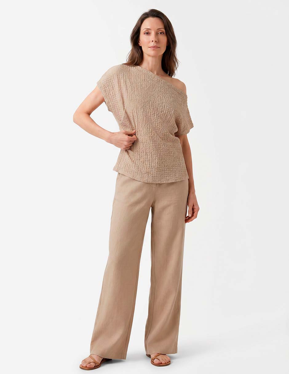 Blusa manga corta para mujer