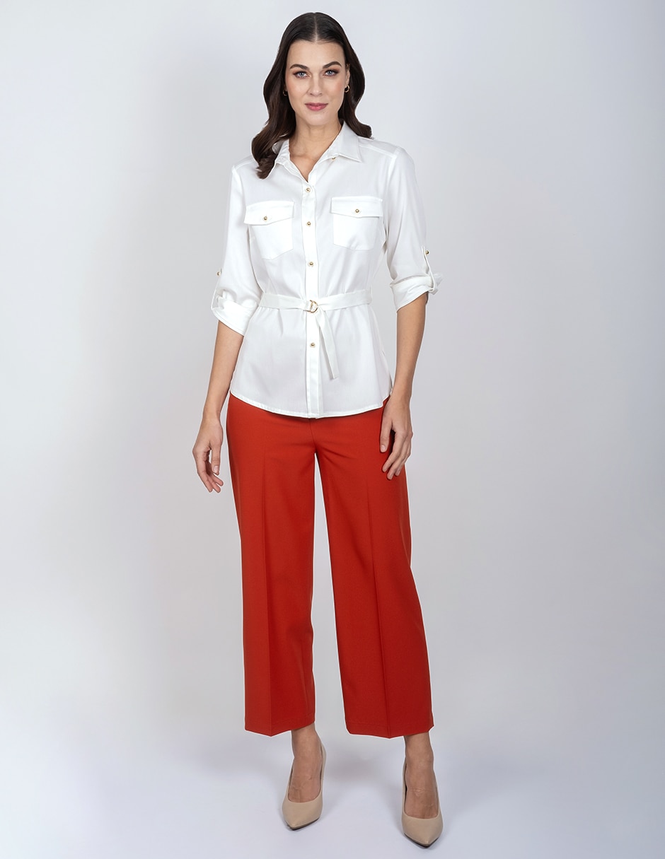 Blusa manga larga para mujer