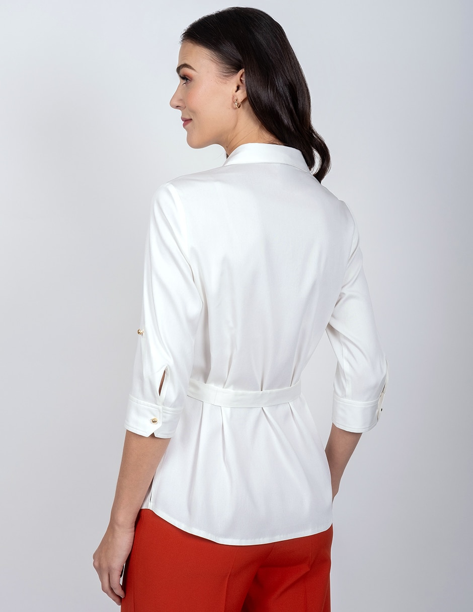 Blusa manga larga para mujer