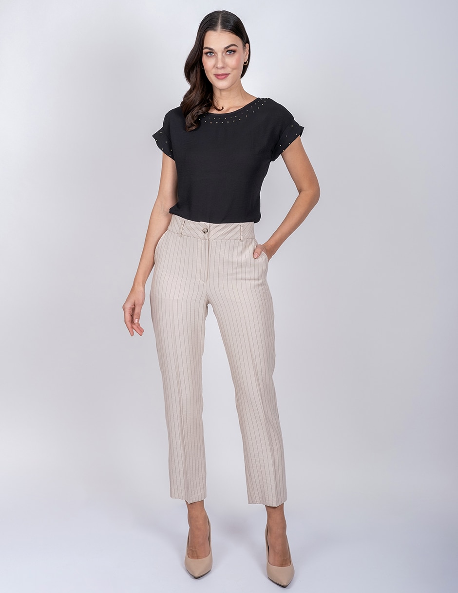 Pantalón regular regular para mujer 3