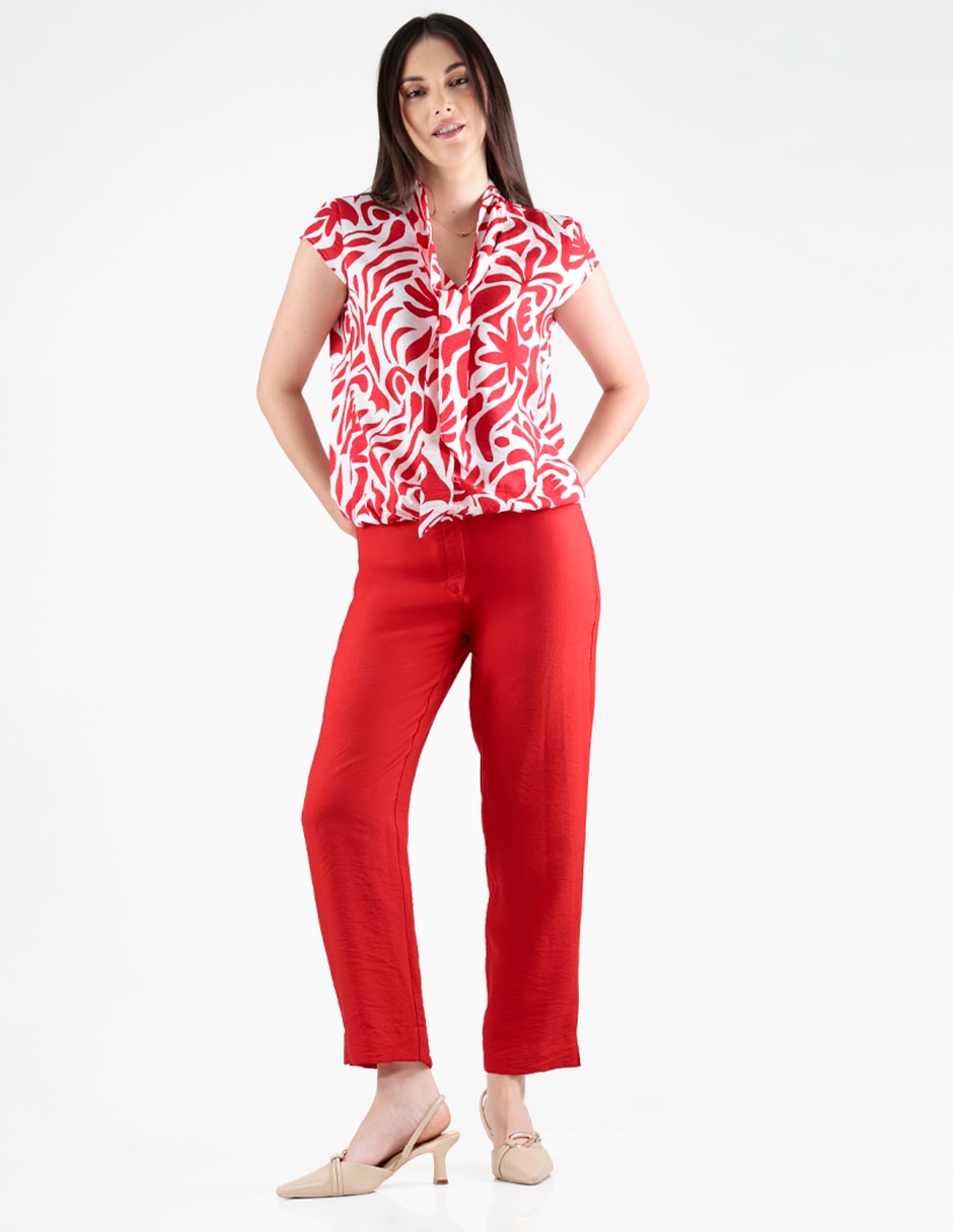 Blusa manga corta para mujer 4