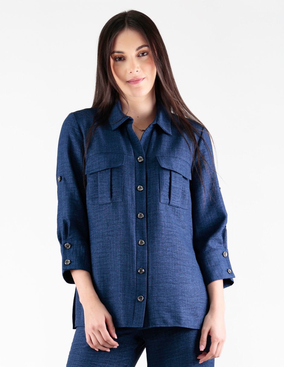 Blusa manga 3/4 para mujer