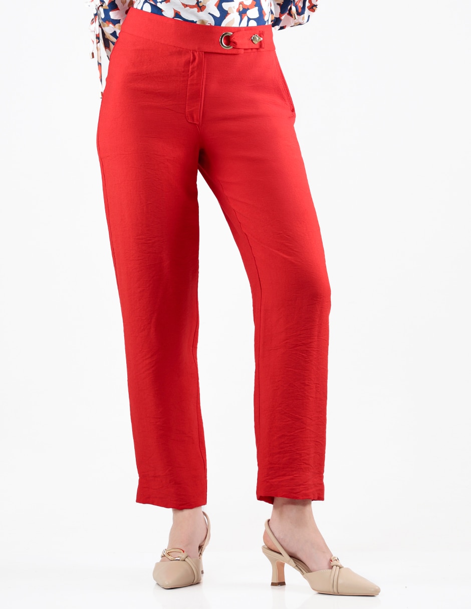 Pantal—n regular regular para mujer