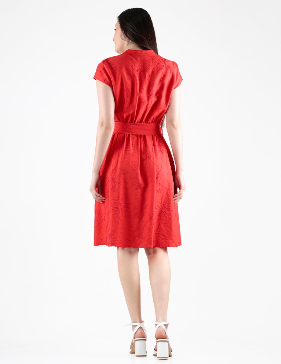Vestido a la rodilla casual para mujer 4
