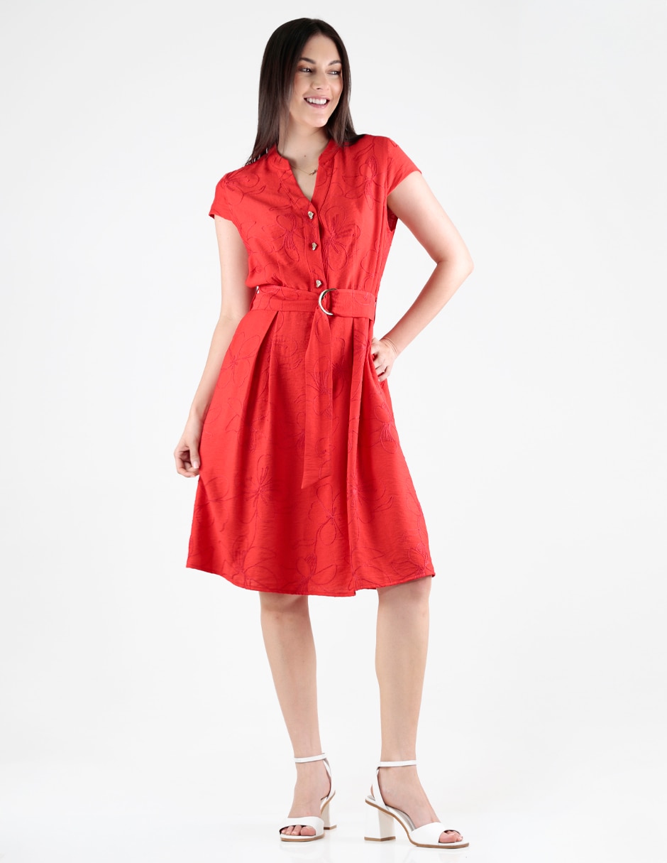Vestido a la rodilla casual para mujer 3