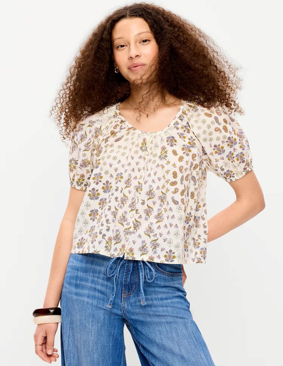 Blusa manga corta para mujer Blusa manga corta para mujer