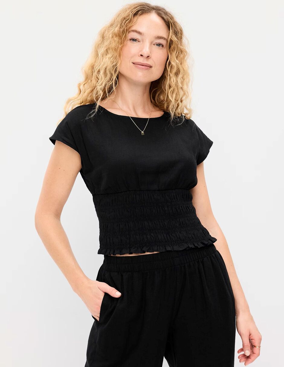 Blusa manga corta para mujer 1